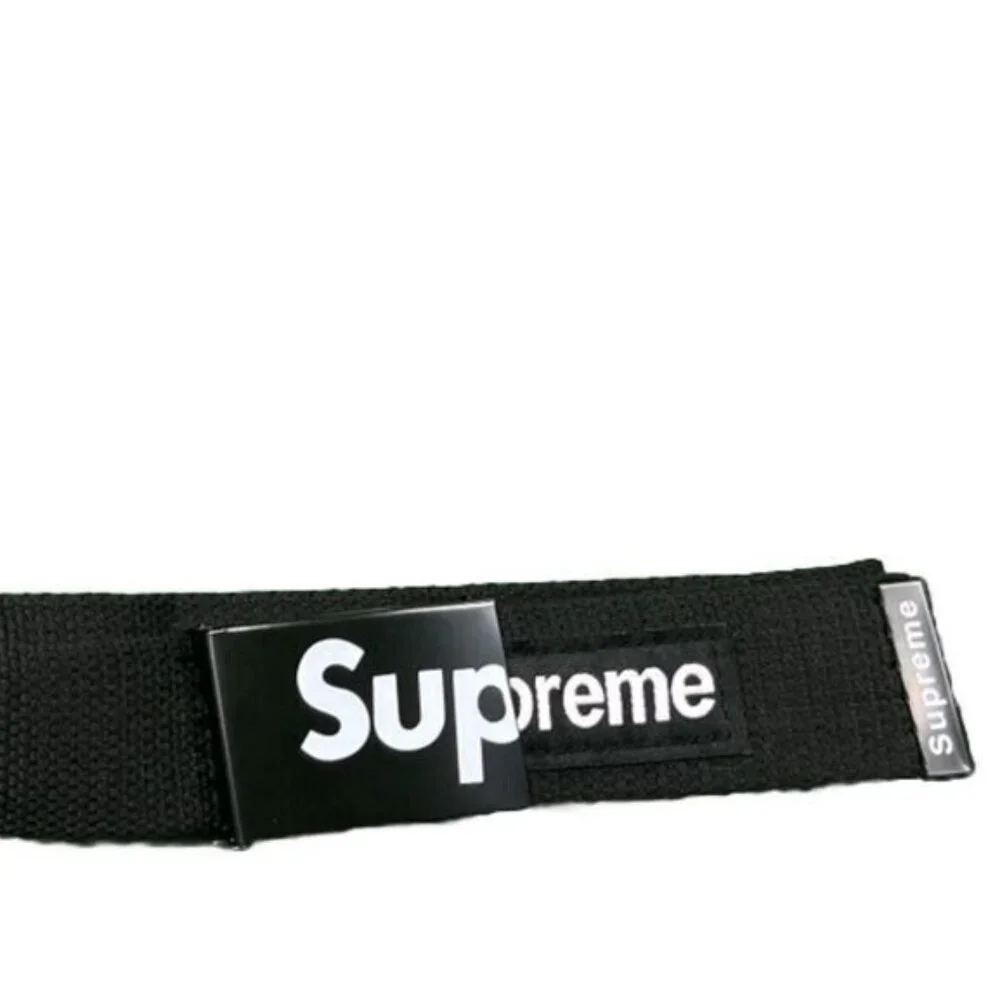 SUPR-EME BLACK adjustable ratchet clasp belt - Picture 3 of 5